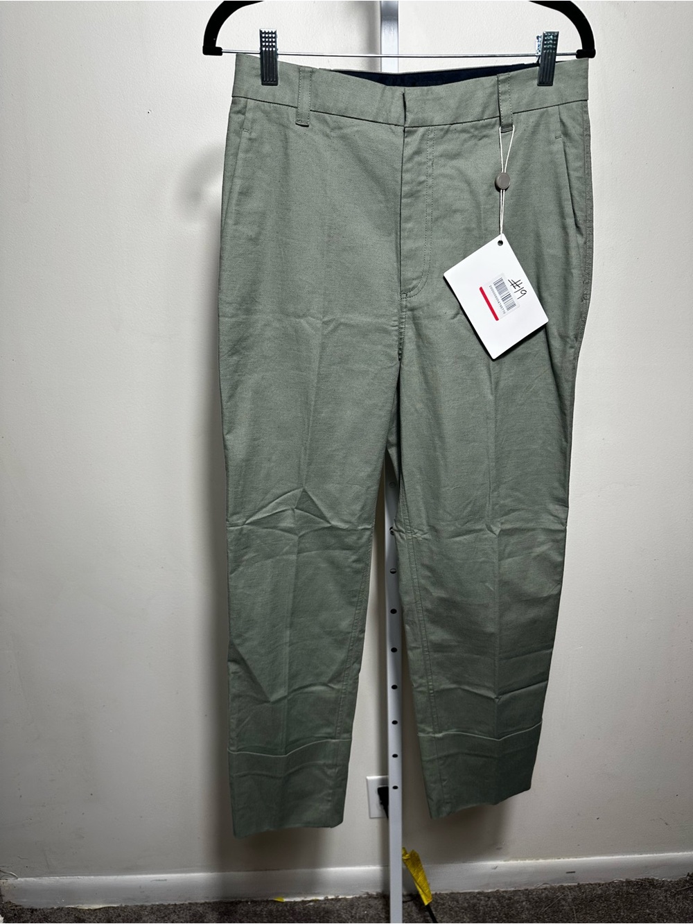 J179. The Script Claudia NWT Sage Green Cotton Linen Cropped Pants Size 10 $378